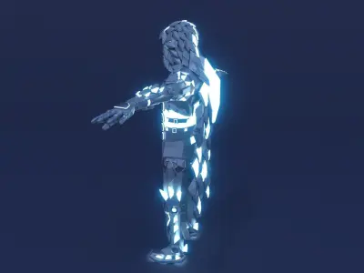 Sci Fi Character Assassin Robot 3D model