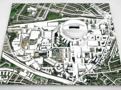 Wembley Stadium London England 3D model