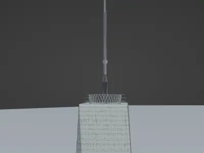 One World Trade Center New York Low-poly 3D model