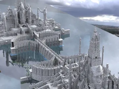 Atlantis City Structures 3D model