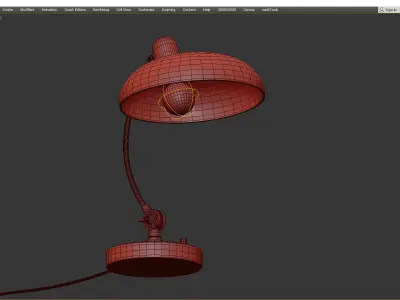 BRUNO TABLE LAMP Low-poly 3D model