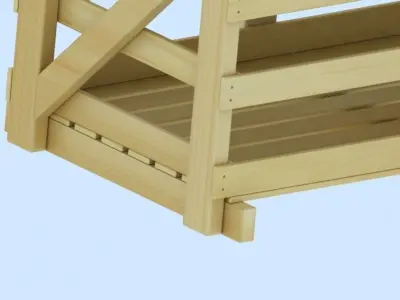 Wooden Crate 3D model