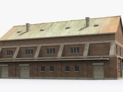 Factory xx9 Low-poly 3D model