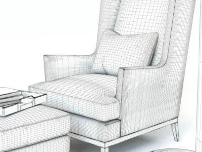 Sofa and Chair Blake Armchair  3D model