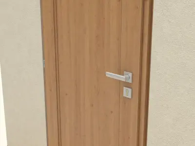Wooden Door Free 3D model purchase