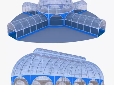 Pavilion buildings collection 3D Model Pack