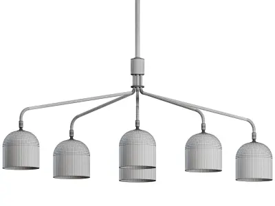 Howard Chandelier 6 Arm by Gubi 3D model
