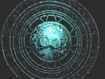 Dragon Steampunk crest 1  3D model