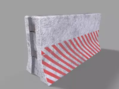 Concrete Block PBR Model Low-poly 3D model