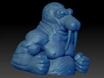 Walrus Dozer Bust Complete and Shared 3D print model