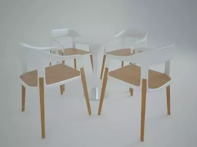 cofee table Low-poly 3D model