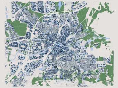 Orebro City Sweden 3D model