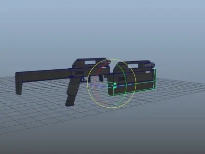 FMG-9 love pistol Low-poly 3D model