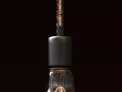 vintage christmas light 3D model