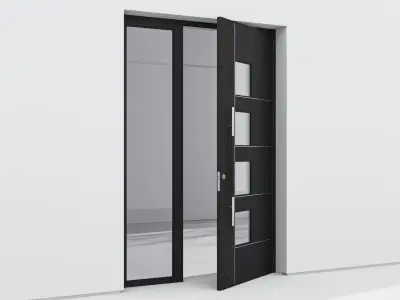 Aluminium door 137 3D model