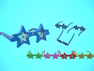 GLASSES 02 - CARTOON STYLIZED Low-poly 3D model