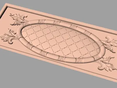 European furniture 3D relief models for CNC wood engraving E187 3D model