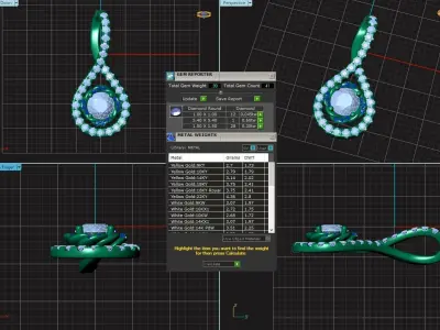Pendant flower 3D print model purchase