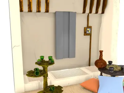 Jabbas Trophy Room Small 1-12 scale BlackSeries 3D print model