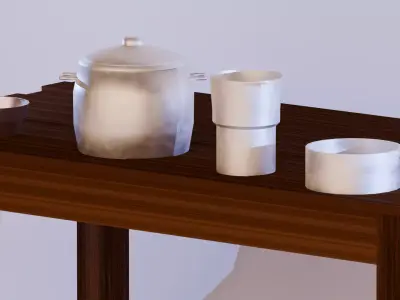 kit cozinha brasileira  Low-poly 3D model