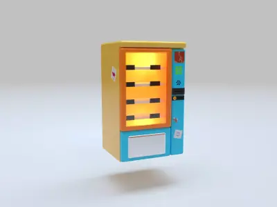 Stylized Vending Machine   3D model