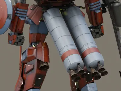 AGX-401 Heavy Assault Mech 3D model