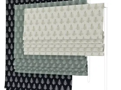 Roman Curtains 44 Hope Mill Ink 3D model
