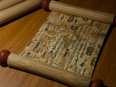 Ancient Egypt Hieroglyphs  - VOL 2 - 10 Seamless PBR Texture