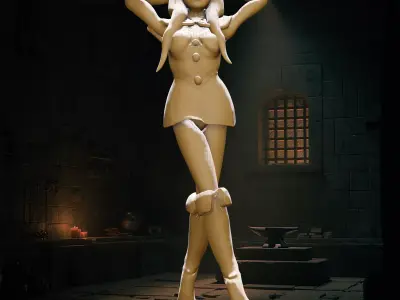 Festive Togruta Christmas Figure 3D print model