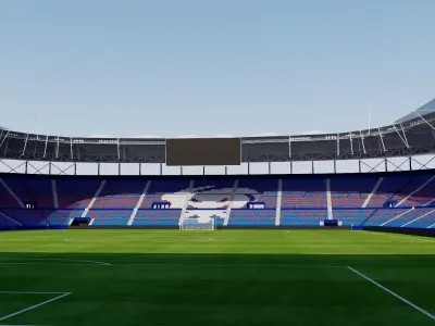 Estadio Ciutat de Valencia - Valencia Spain 3D model