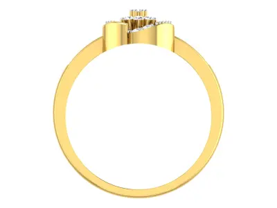 Women Ring Render 3dm STL OBJ FBX Details 3D print model 22