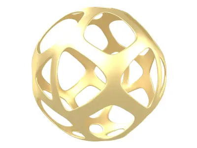 Abstract Sphere v11 001 Low-poly 3D model