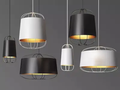 Lanterna Pendant Light Set Petitefriture 3D model