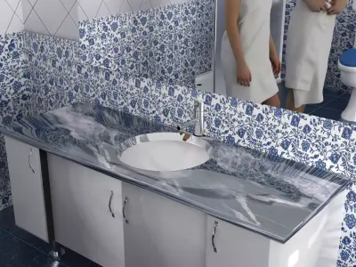 Shower Aftermath 2 - 4K 3D model