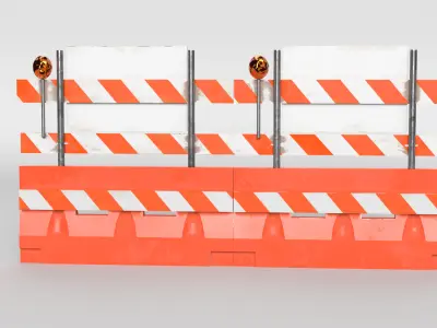 Road Block 3D model
