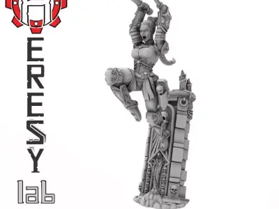 Heresylab - Subverter female assassin 3D print model