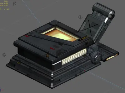 Mechanical-ground lamp 03 3D model