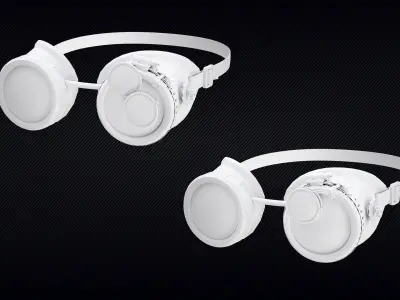 06 Steampunk Goggles | Game Ready | Base Meshes | Set 01