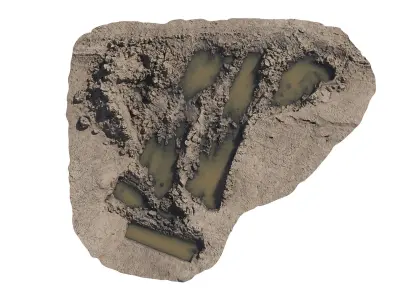 The mud pit 3D model