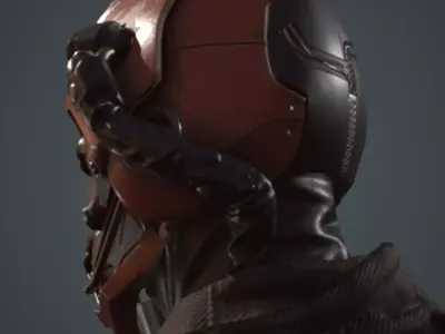 Helmet - Sci-Fi Low-poly 3D model
