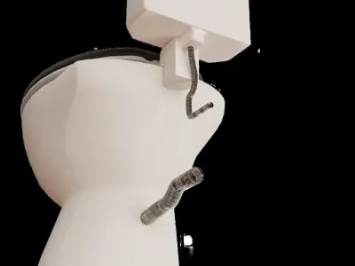 CYBERPUNK COLLECTION TOILET BOWL Low-poly 3D model