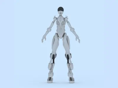 Female Robot 1 - FR01 3D print model