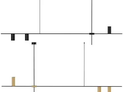 Tribes Linear Pendant 3D model