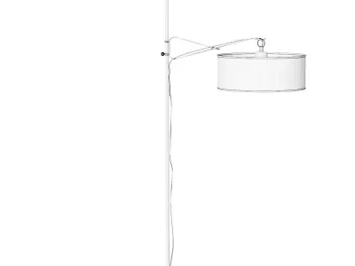 Lia modern floor lamp 42x67x172 3D model