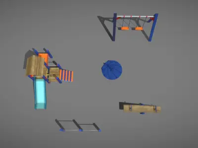 playground set 3D model get