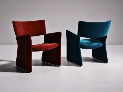 Crown Easy Chair 3D model