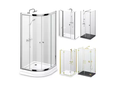 Cabin showers Radaway set 164 3D model