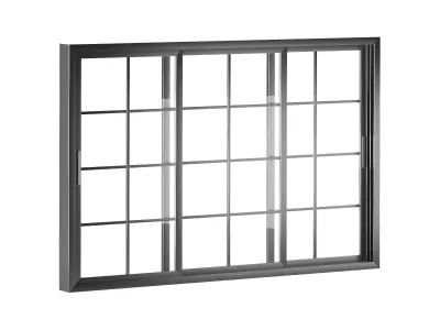 Aluminum Sliding Windows 3D model