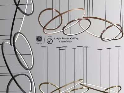 Lohja Tornio Chandelier 3D model
