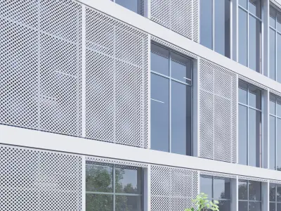 Building office Low-poly 3D model